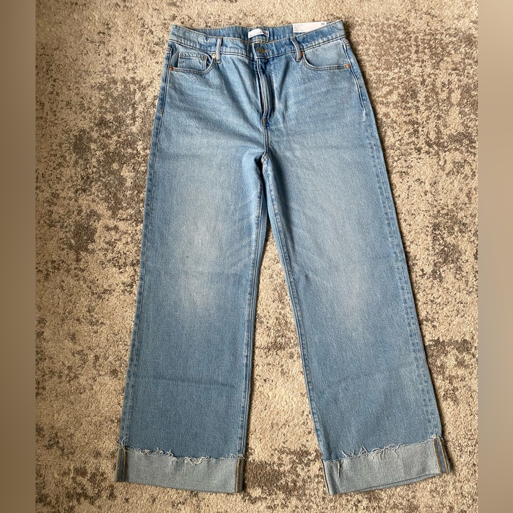 LOFT Light Blue Flare & Wide Leg Jeans